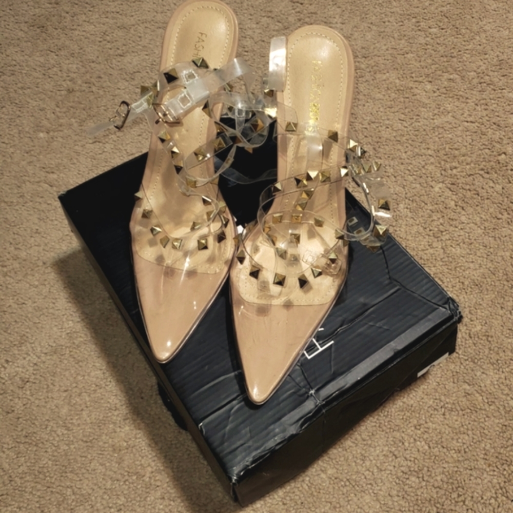 Clear Studded Pump - image 1
